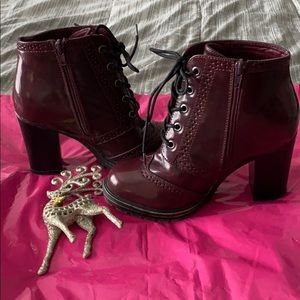 Bamboo Heeled Combat Boots